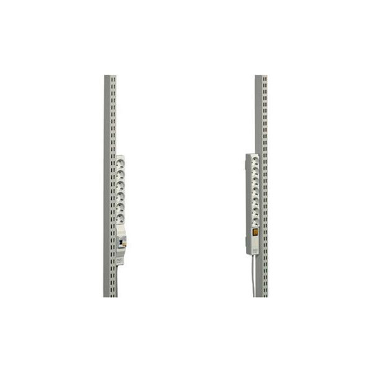 Treston 91051002P Energiskena typ 440 vertikal, med 6 uttag + jordfelsbrytare