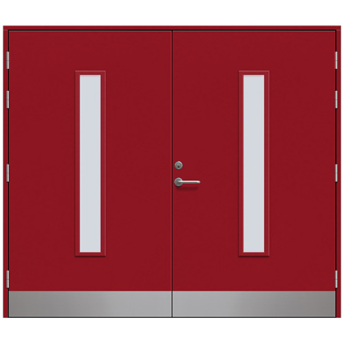 Slagport Stehag 2500 x 2000 mm, Hallonröd, Frostat glas