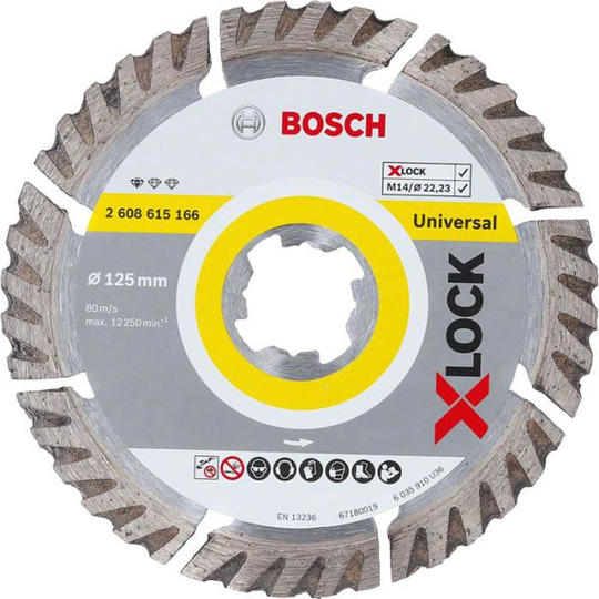 Bosch Standard for Universal Diamantkapskiva med X-LOCK 115 × 22,23 × 2 × 10 mm