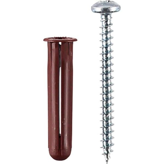 ESSVE TB Plastplugg med skruv, 4-pack 5,0x50mm