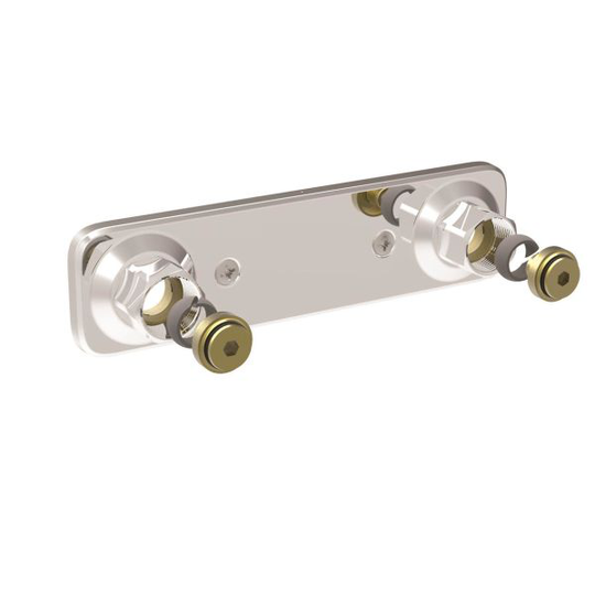 Vatette V6 Blandarfäste för plaströr, dold rördragning 160 c/c, 16 mm rördiameter