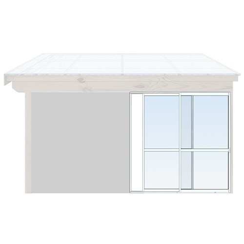 Skjutbara dörrar Sommar - Classic 154 cm - 2 luckor