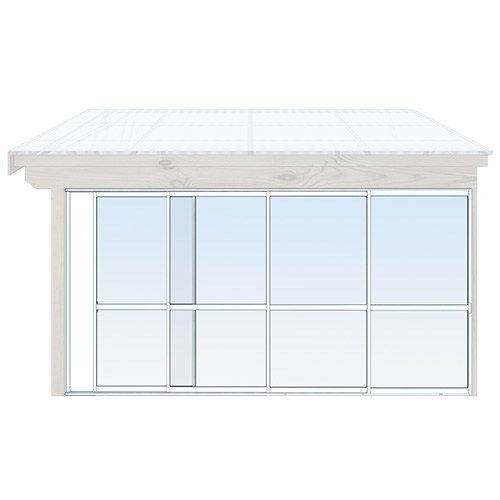 Skjutbara dörrar Sommar - Classic 314 cm - 4 luckor