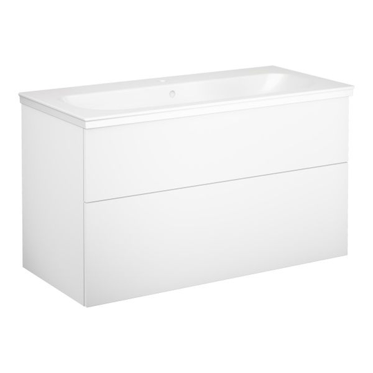 Gustavsberg Artic Kommodpaket slät, vit, 100 cm, 1 blandarhål