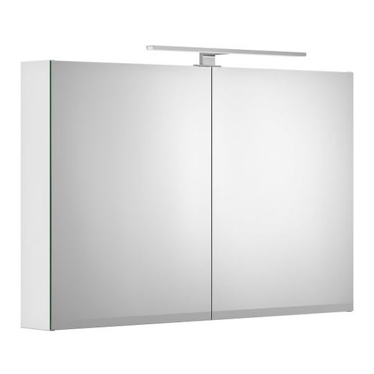 Gustavsberg Artic Spegelskåp 100 cm, integrerat eluttag Vit