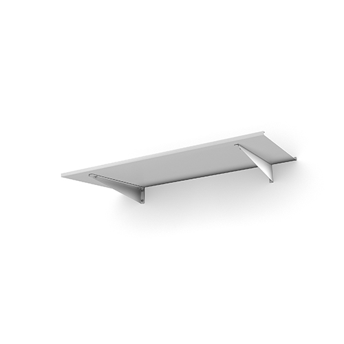 Entrétak Easy Collection - Flat Flat Vit, Vit aluminium, Flat Vit