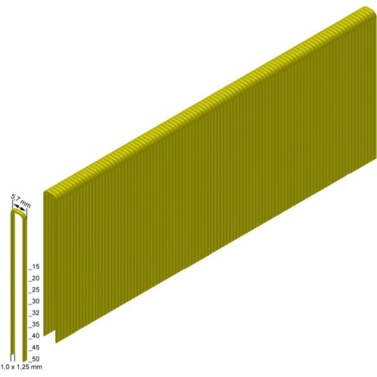 Milwaukee 4932478389 Häftklammer 18 g, bredd 5,7 mm 15 mm, 9200-pack