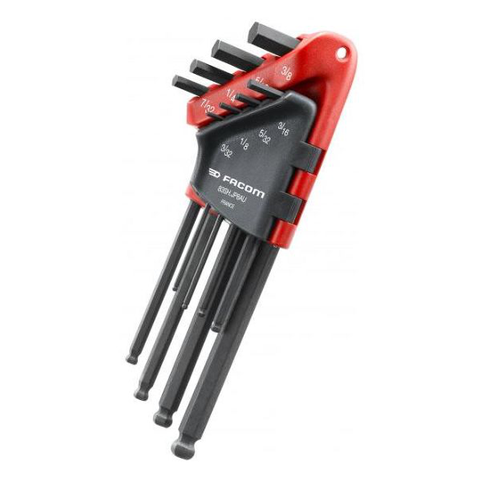 Facom 83SH.JP8AU Insexnyckelsats 3/32"-3/8", 8 st. stor hållare