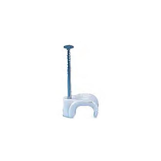 Gelia 050400105 Ledningshållare oval, vit, 3-5 mm, 100-pack