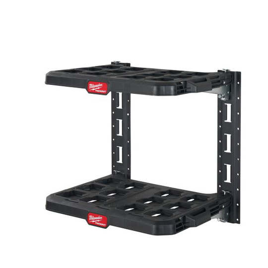 Milwaukee 4932472127 Packout Hyllsystem 2 hyllor och monteringsskenor