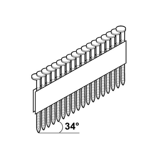ESSVE M-Fusion Maskinspik 34°, runt huvud 2,8x60mm