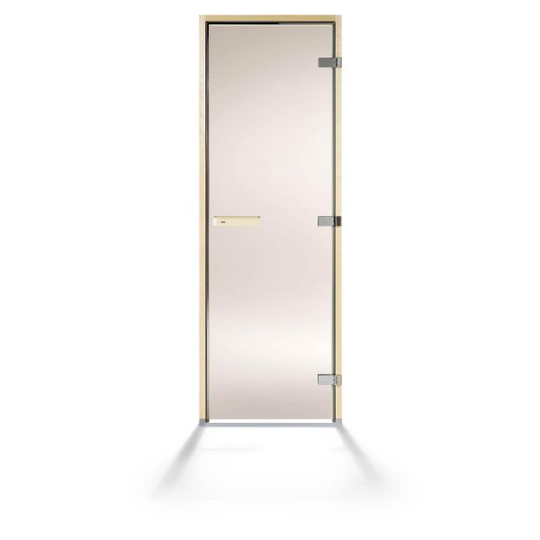 TylöHelo DGL Bastudörr bronsfärgat glas, furu 6x19 dm