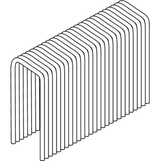 ESSVE PB-18 Klammer 10 mm rygg, blankförzinkad 10 x 25 mm, 2800-pack