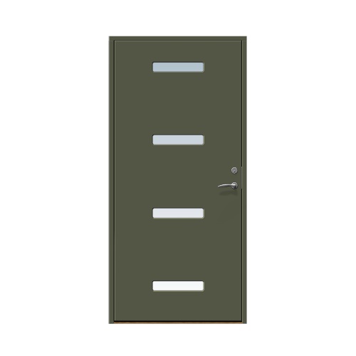 Ytterdörr Stabil Mellby 10 x 21, Vänsterhängd, Olivgrön