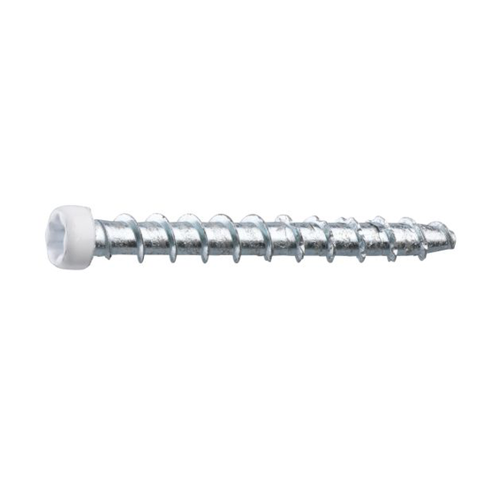 Grabber CTX40VITC Betongskruv för lister & socklar 4,5 x 40 mm, Vit 100-pack