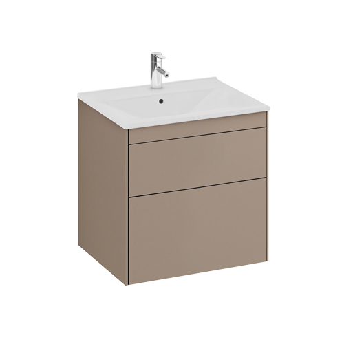 Kommod med tvättställ IFÖ Sense 600 mm, Brun