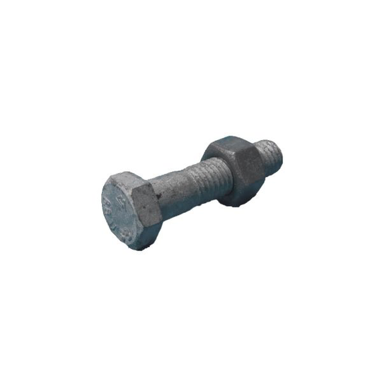 REYHER 40148250120100 Stålbyggnadsskruv M12 delgängad 8.8, EN 15048, FZV 12x100 mm, 50-pack