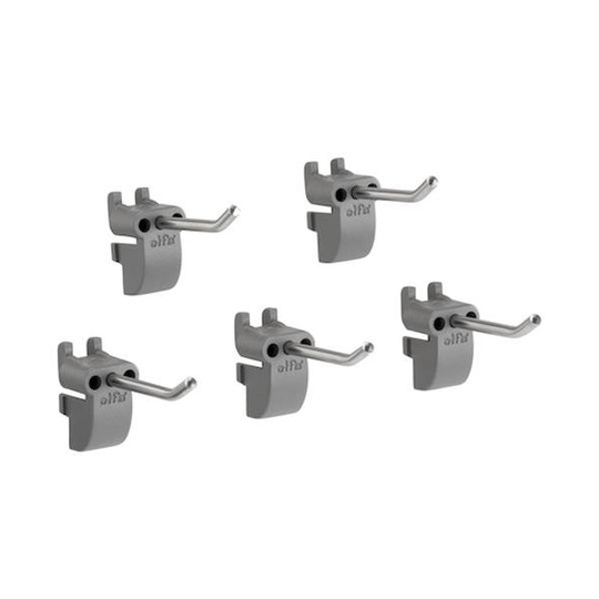 Elfa 479070 Verktygskrok grå, 5-pack