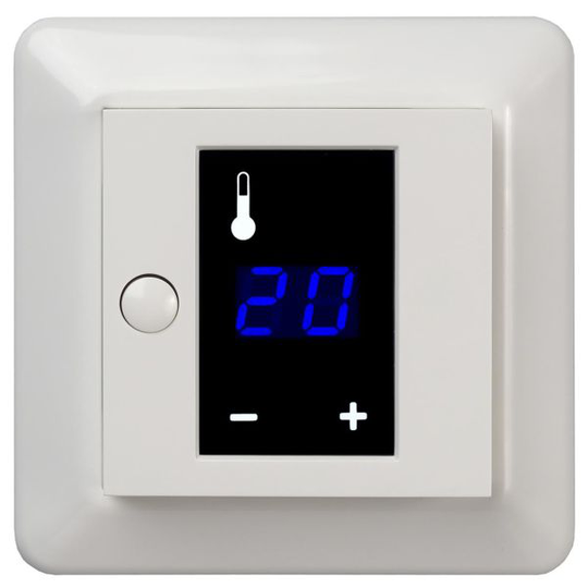Elko RS Termostat med display, 3600W, vit