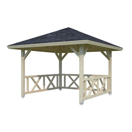 Paviljong Betty - med takpapp, 9,0m2