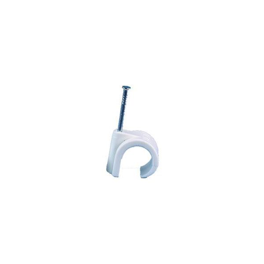 Gelia 050400005 Ledningshållare rund, vit, 100-pack 3-5 mm