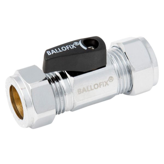 Ballofix 507 Kulventil klämring x klämring 8 x 8 mm