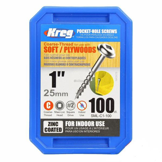 Kreg SML-C1-100 Skruv 25 mm 100-pack