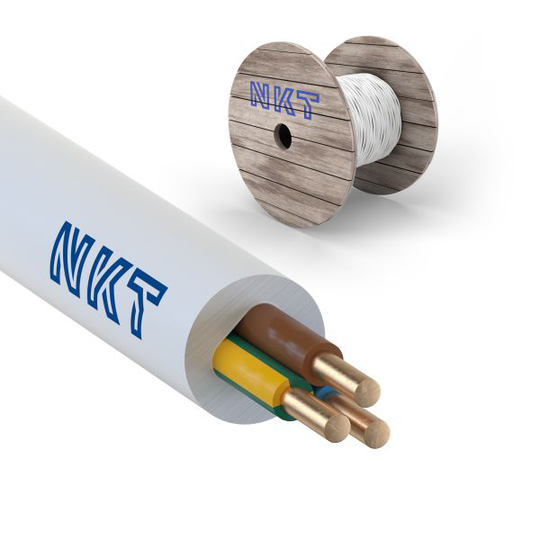 NKT EXQ XTRA Installationskabel 3G2.5 mm², 300/500V 500 m, trumma