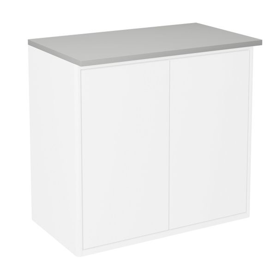 Gustavsberg Graphic Toppskiva för skåp 60 x 32 cm, med belysning Grå