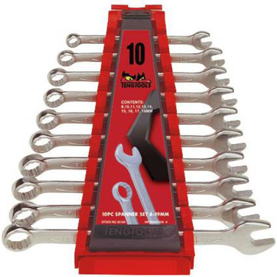 Teng Tools 6510A U-ringnyckelsats 10 delar, 8-19 mm