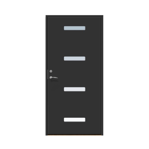 Ytterdörr Stabil Mellby 10 x 20, Högerhängd, Svart