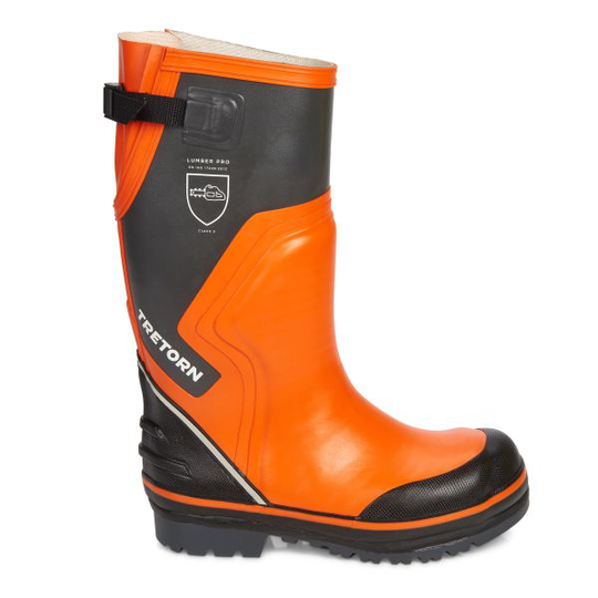 Tretorn Lumber Pro II Sågskyddsstövel klass 3, orange/grå 43