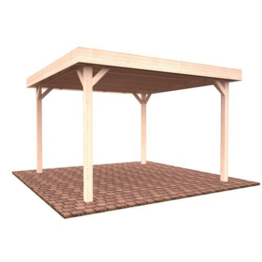 Paviljong Lucy - 12,2m2, ingen takbeklädnad, obehandlad