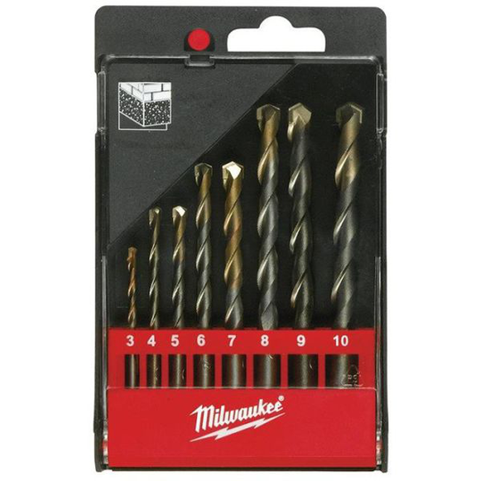 Milwaukee DIN 8039 4932352334 Betongborrsats runt fäste, 8 delar