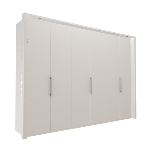 Garderob Atlanta - Vit 236 cm, 300 cm, Med ram