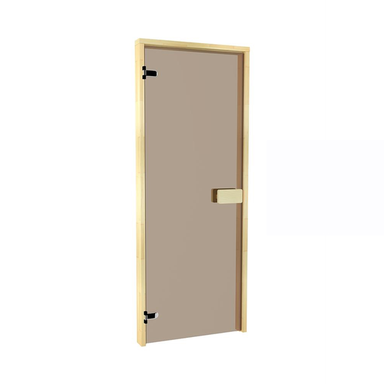 Sauna Sweden Classic bastudörr brons glas 6 x 19