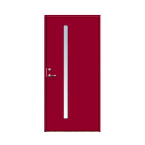 Ytterdörr Stabil Hjärup 10 x 21, Högerhängd, Hallonröd