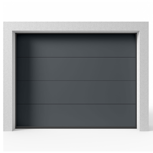Garageport Takskjutport Modern Slät Antracit, 2400x2125