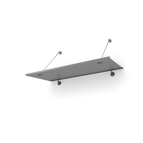 Entrétak Easy Collection - Tube Silver aluminium, 1500 mm, Silver aluminium
