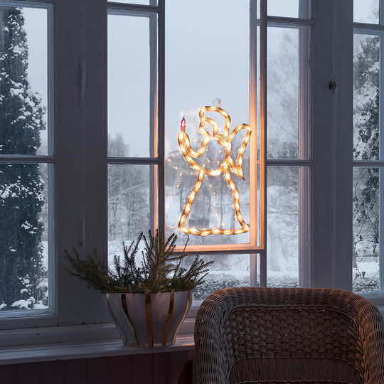 Fönstersiluett ängel 50 varmvita LED 2173 Konstsmide