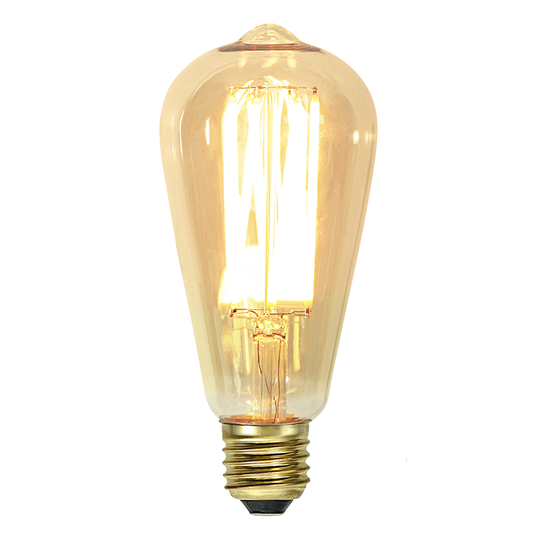 LED-LAMPA E27 ST64 VINTAGE GOLD Star Trading