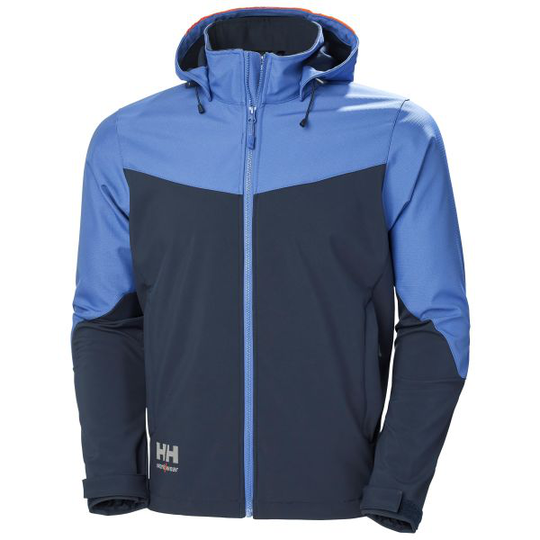 Helly Hansen Workwear Oxford 74290_595 Softshelljacka med huva, marinblå XXL