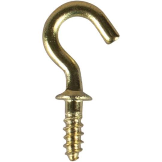 ESSVE 372 Flänskrok mässing 25 mm, 6-pack