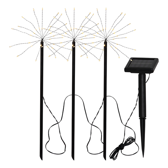 SOLCELLSDEKORATION FIREWORK SOLAR 480-58 Star Trading