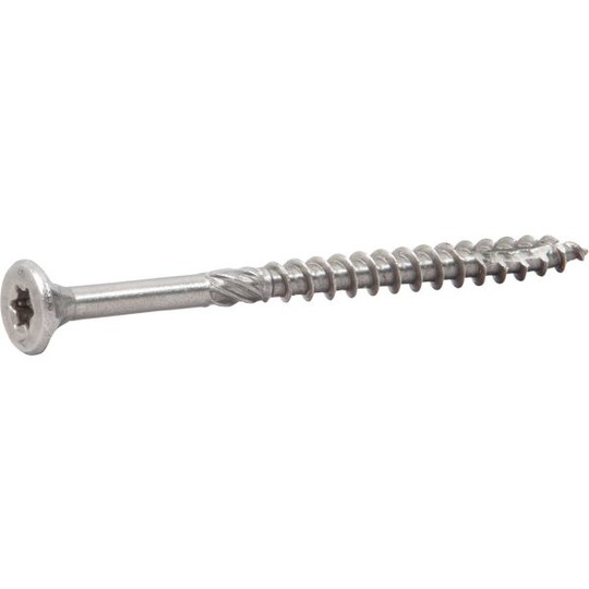 ESSVE ESSDRIVE Träskruv 6 mm Ø, försänkt, A2 70 mm, 100-pack