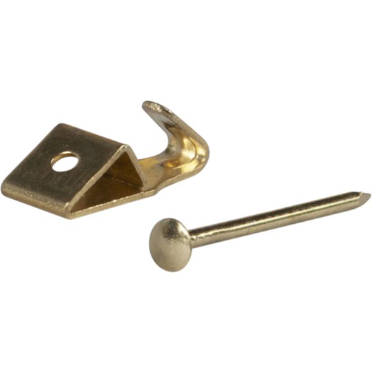 ESSVE 511521 Mässingkrok mässing, inklusive spik 12-pack