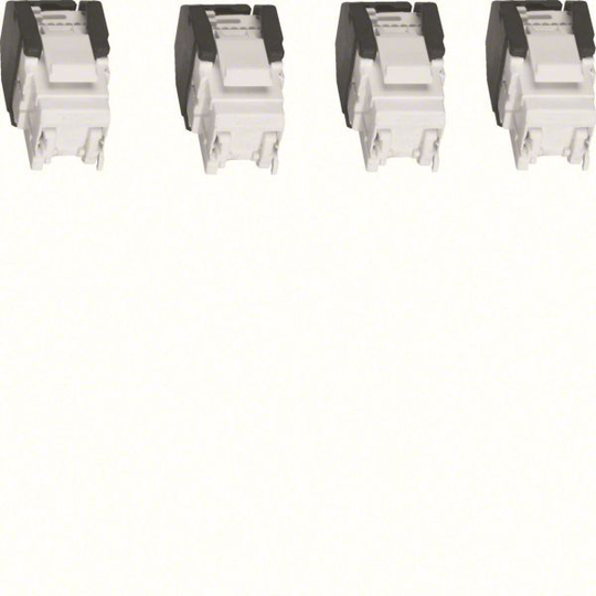Hager TN003 Modularuttag 4 x RJ45, kontaktdon