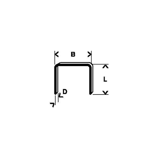 Bosch 2609200291 Klammer Typ 53, 100-pack 4 mm