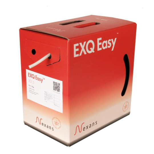 Nexans EXQ Easy Installationskabel 300/500 V 3G1,5 mm², för Cable Guy