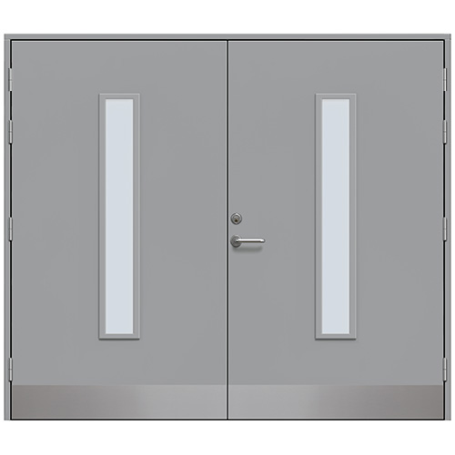 Slagport Stehag 2500 x 2000 mm, Stengrå, Frostat glas
